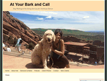 Tablet Screenshot of barkandcallpetsit.com